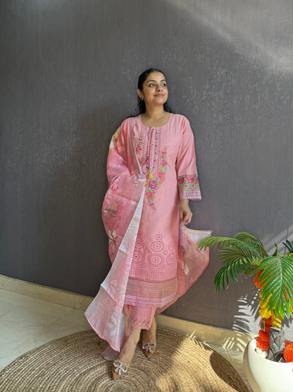 Pakistani schiffili designer suit
