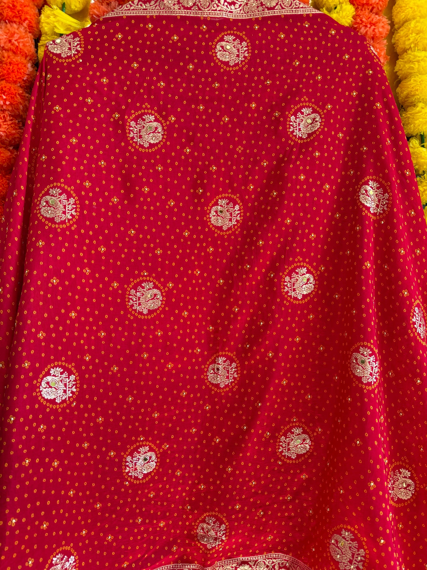 Banarsi bandhani silk suit