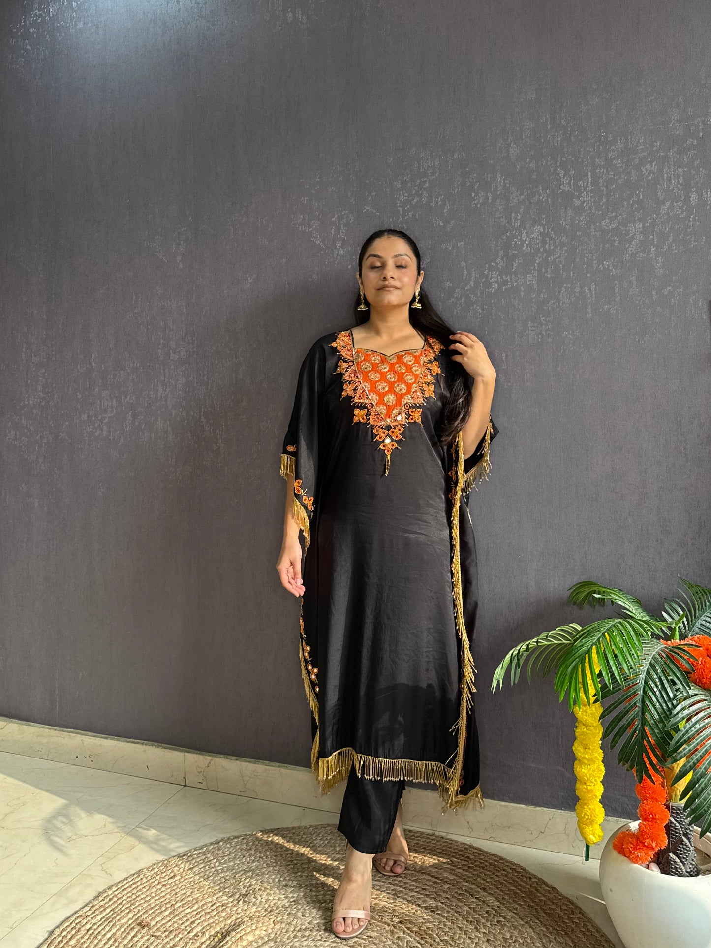 Handwork Sheesha kaftan set