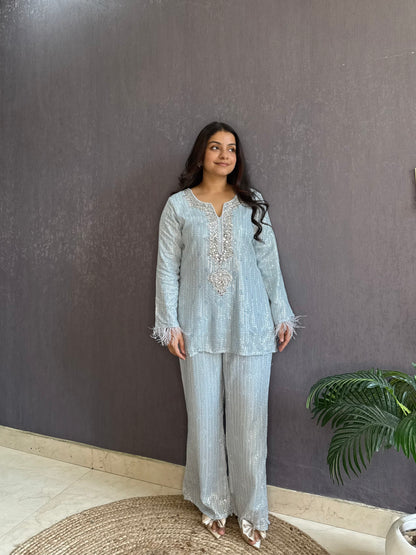 Lucknowi handwork Coord set