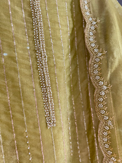 Premium Crush Tissue handwork suit