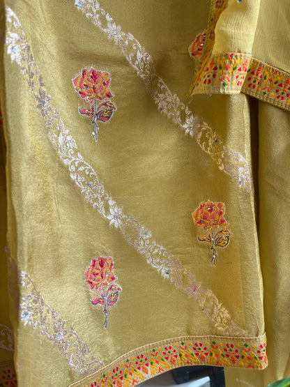 Meenakari Benarsi Tissue silk suit
