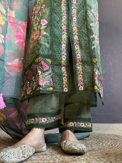 Angrakha Pakistani designer suit