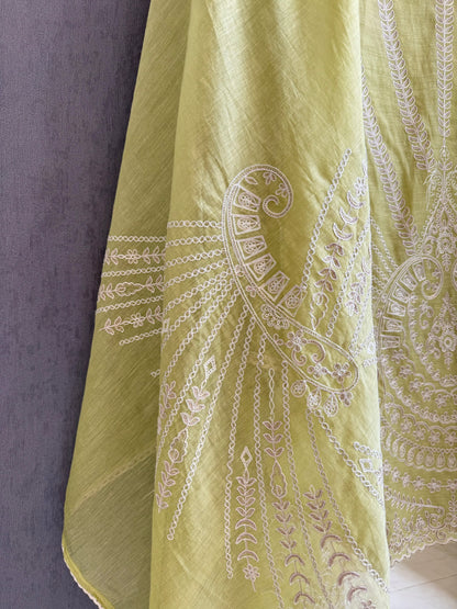 Luxurious Mul chanderi aari work suit