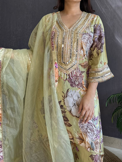 Mirrorwork Pakistani Suit