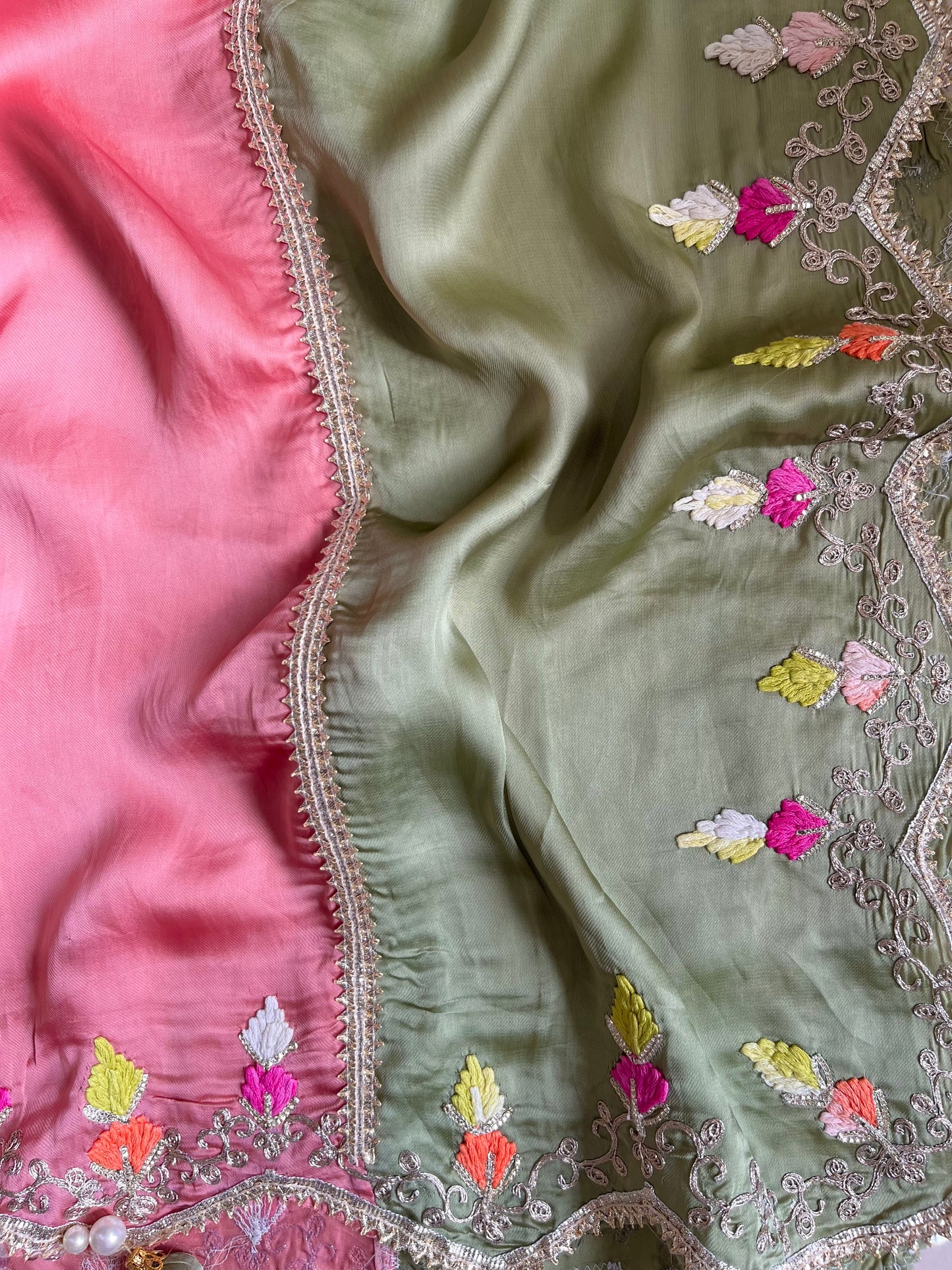 Luxurious Gotapatti silk suit