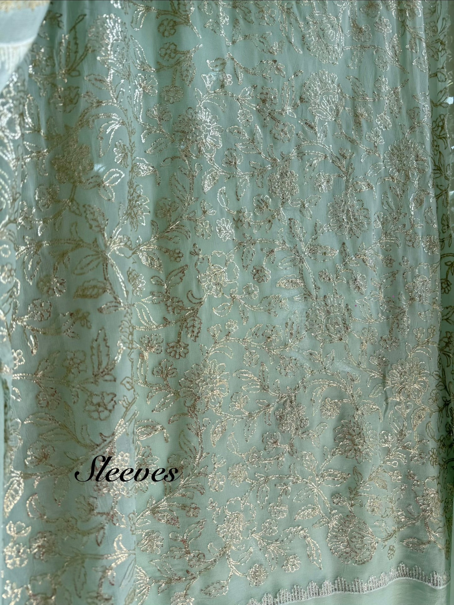 Pitta work crystal handwork suit