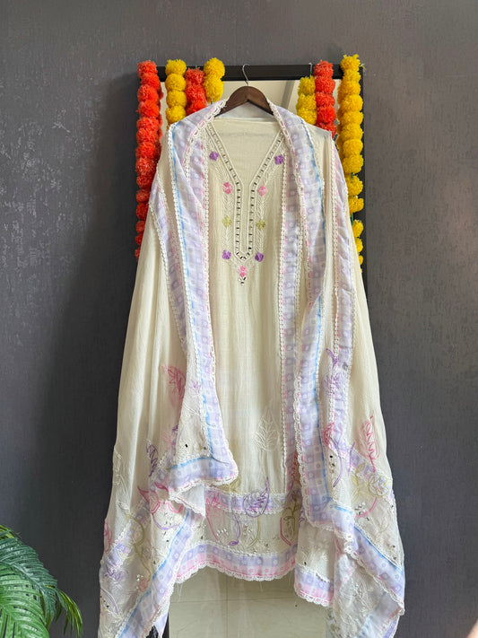 Luxurious Mul chanderi pinterest aesthetic suit