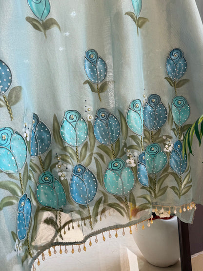Pure handpainted handwork suit