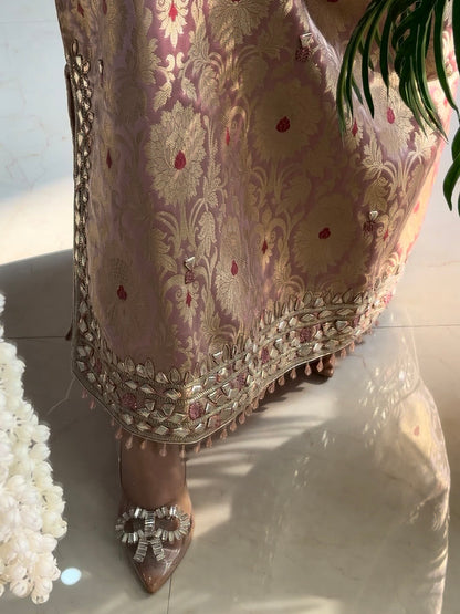 Luxurious gotapatti brocade dress