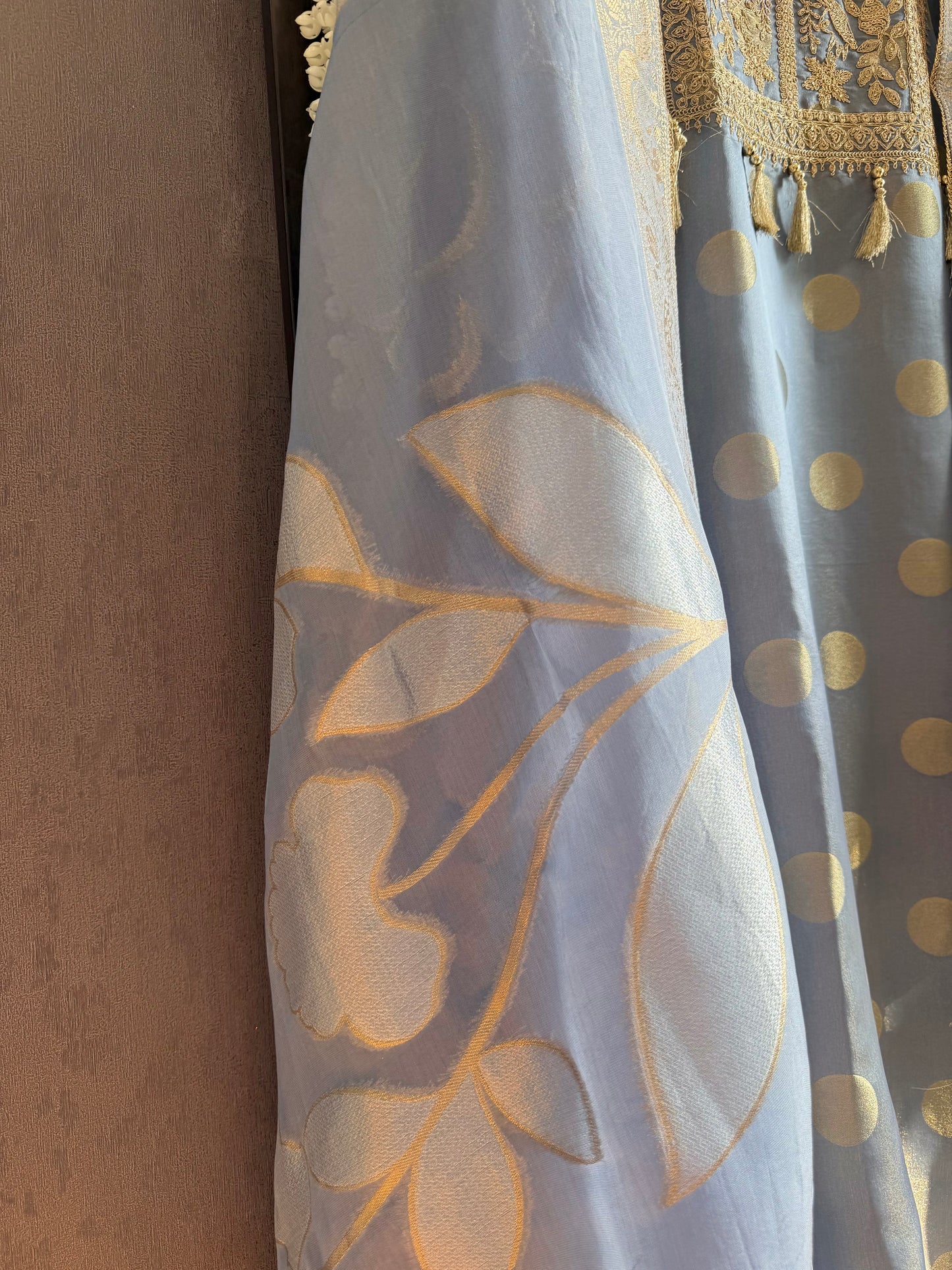 Luxurious Aari work Benarsi suit