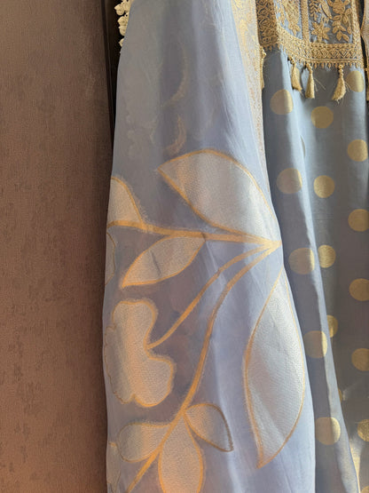 Luxurious Aari work Benarsi suit