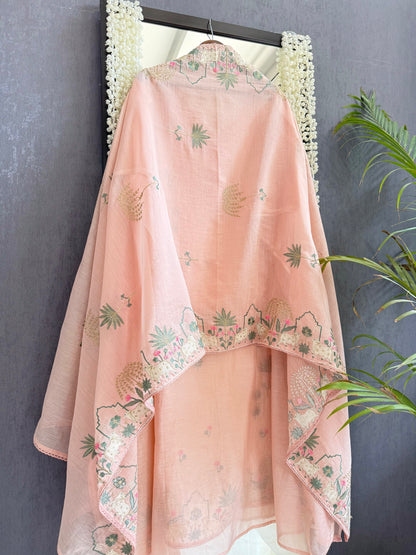 Luxurious Mul chanderi pichwai suit