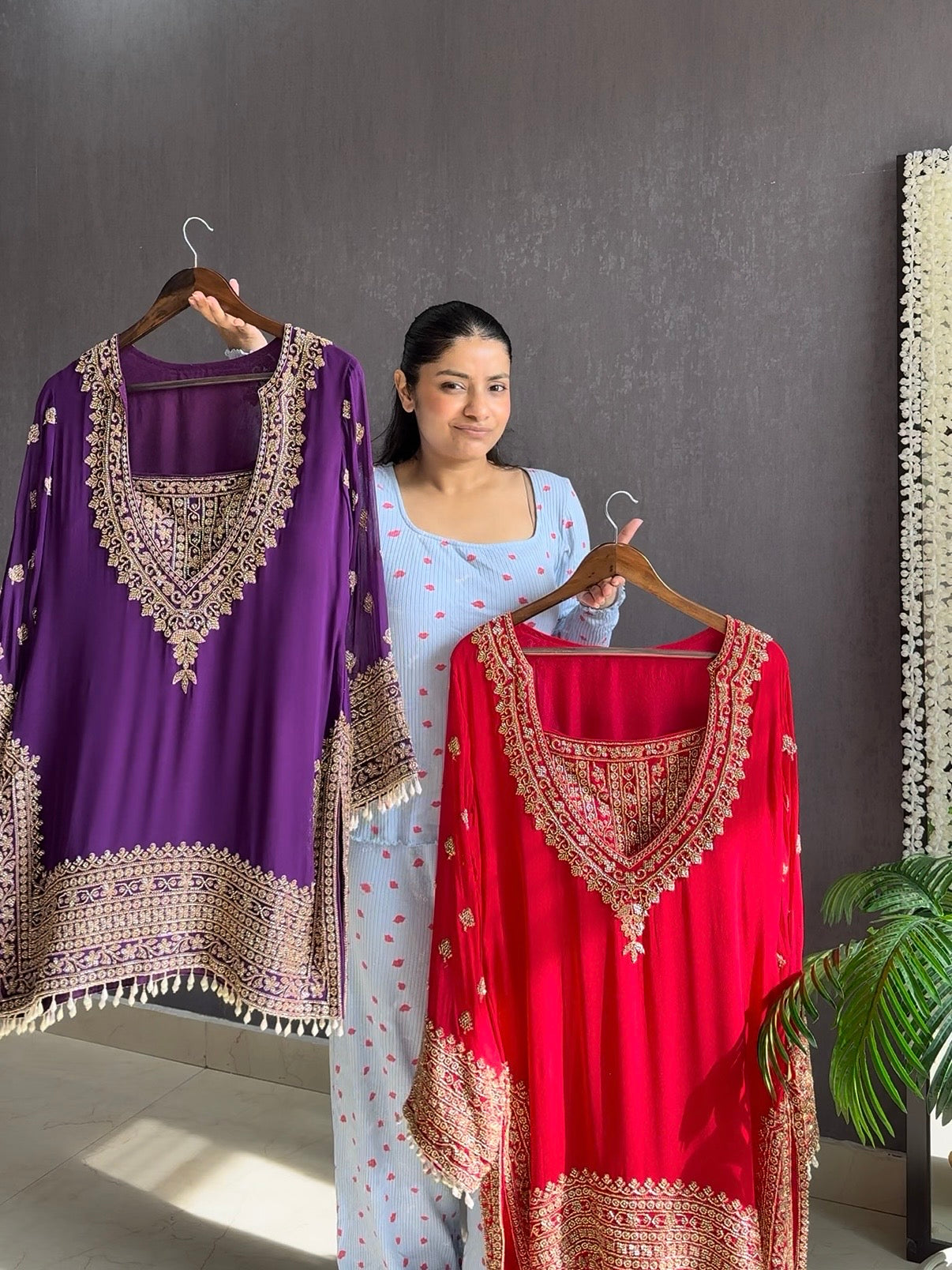 Luxurious Handwork sharara set