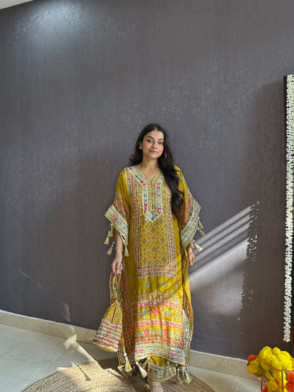 Luxurious patola kaftan set