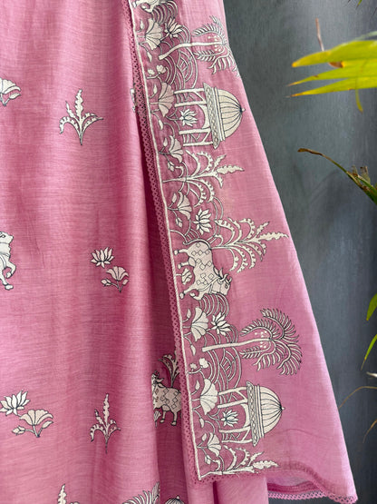 Luxurious Mul chanderi pichwai suit