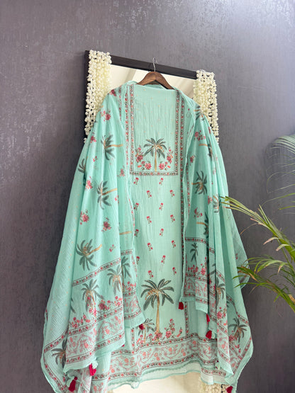 Mulmul cotton tropical suit