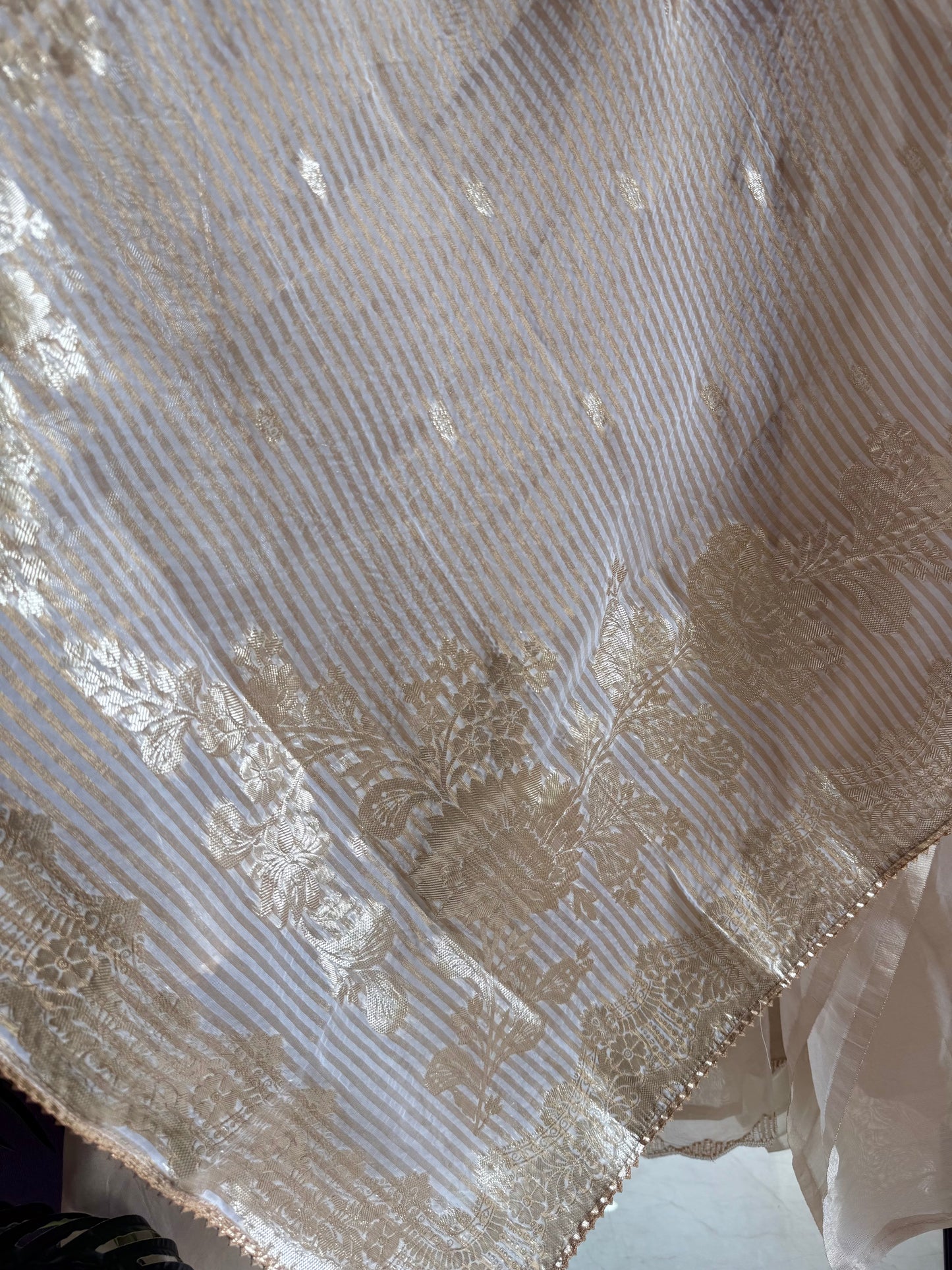 Luxurious Handwork Tissue Benarsi silk suit
