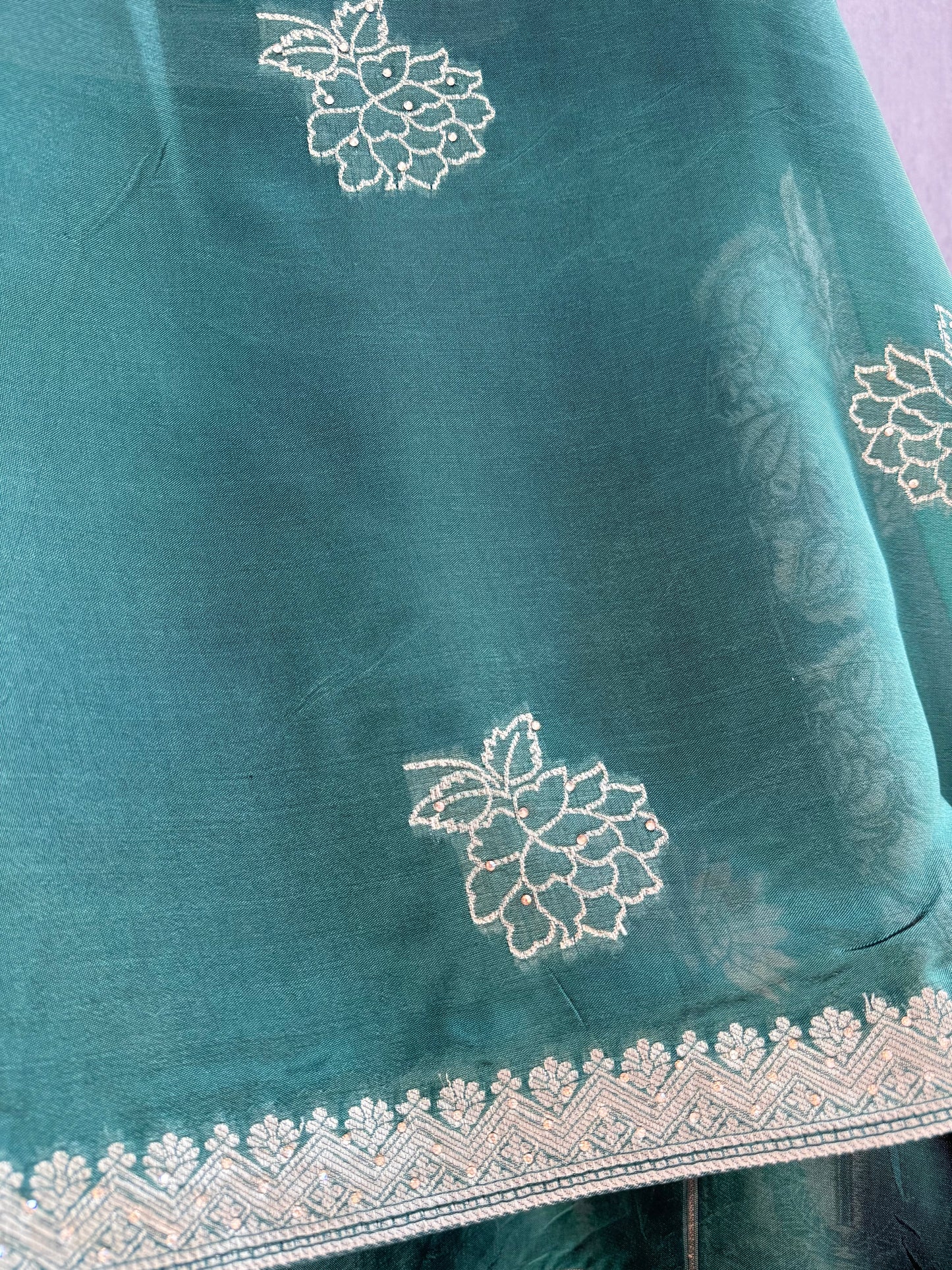 Brocade Benarsi silk suit