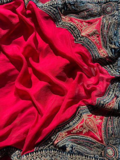 Velvet Marori Aari work suit