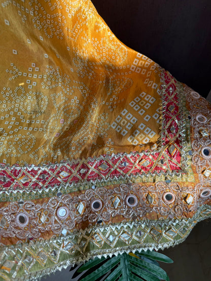 Luxurious bandhani ombré gotapatti suits