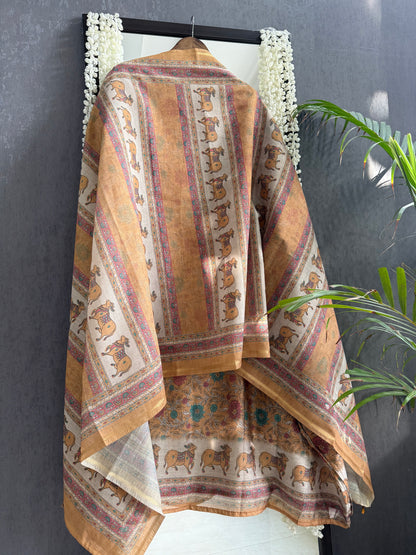 Chanderi pichwai suit