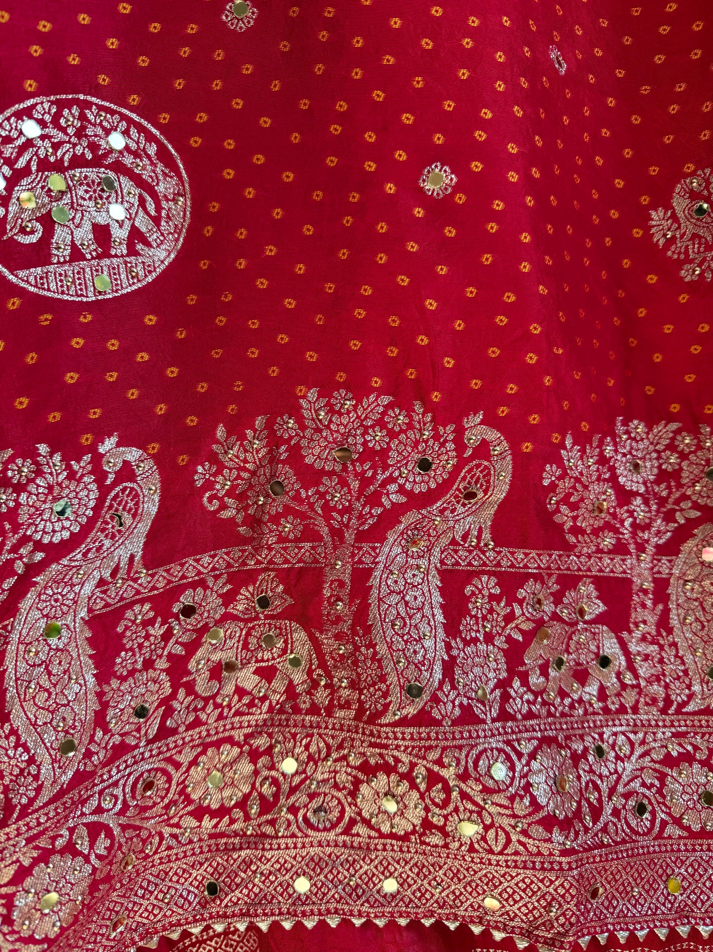 Banarsi bandhani silk suit
