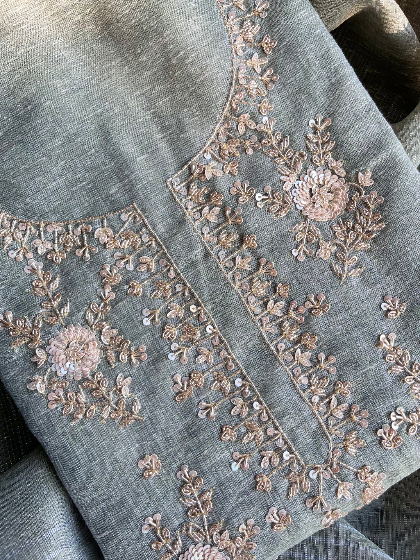 Benarsi kota handwork suit
