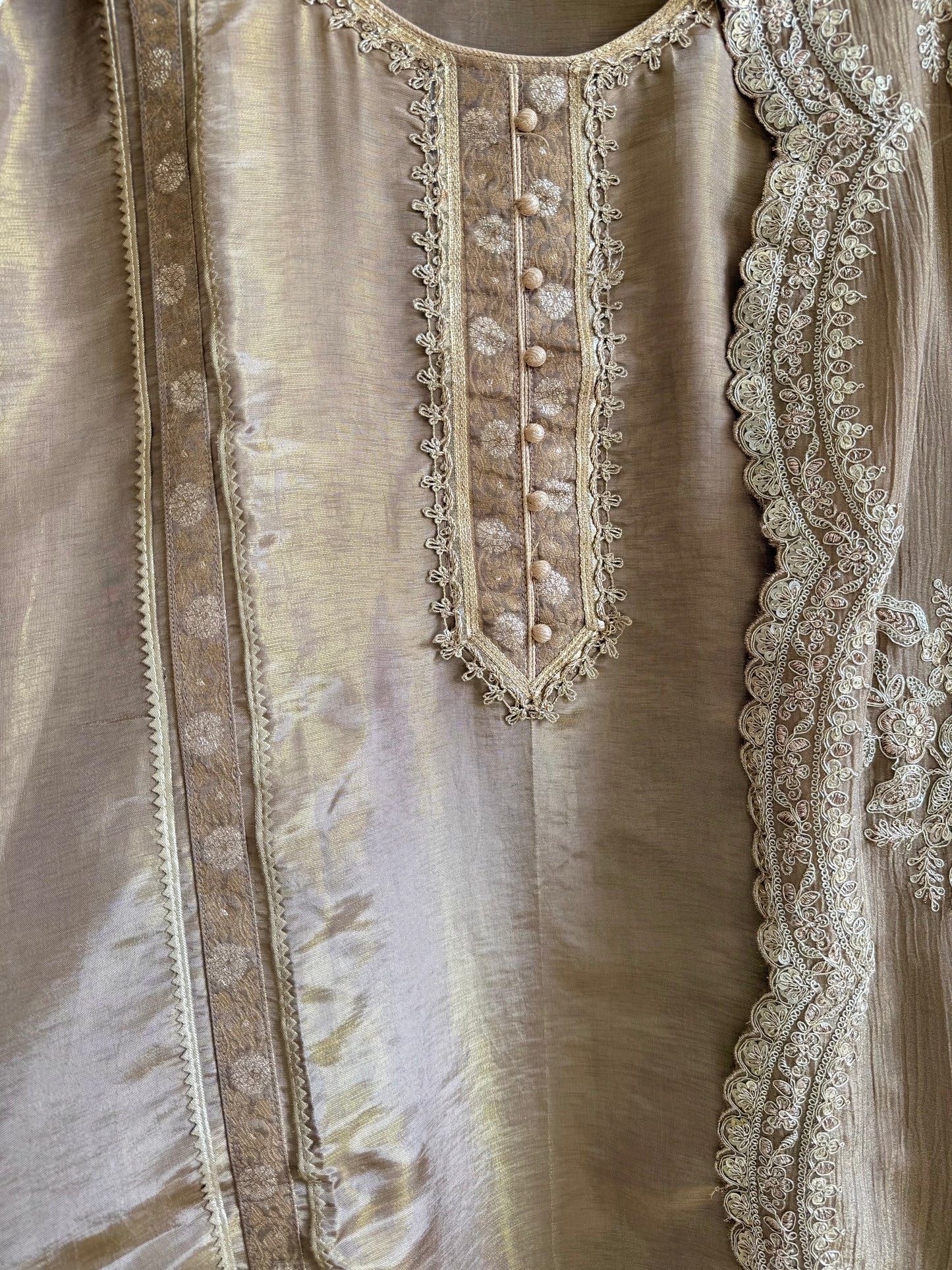 Luxurious Benarsi Tissue silk suit