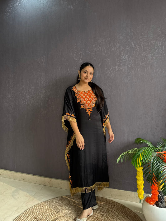 Handwork Sheesha kaftan set