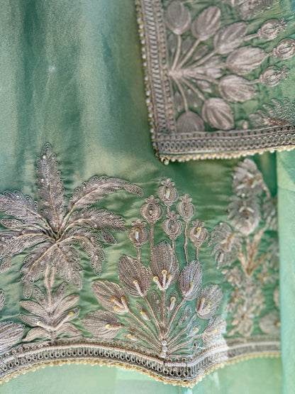 Luxurious Aari work handwork suit