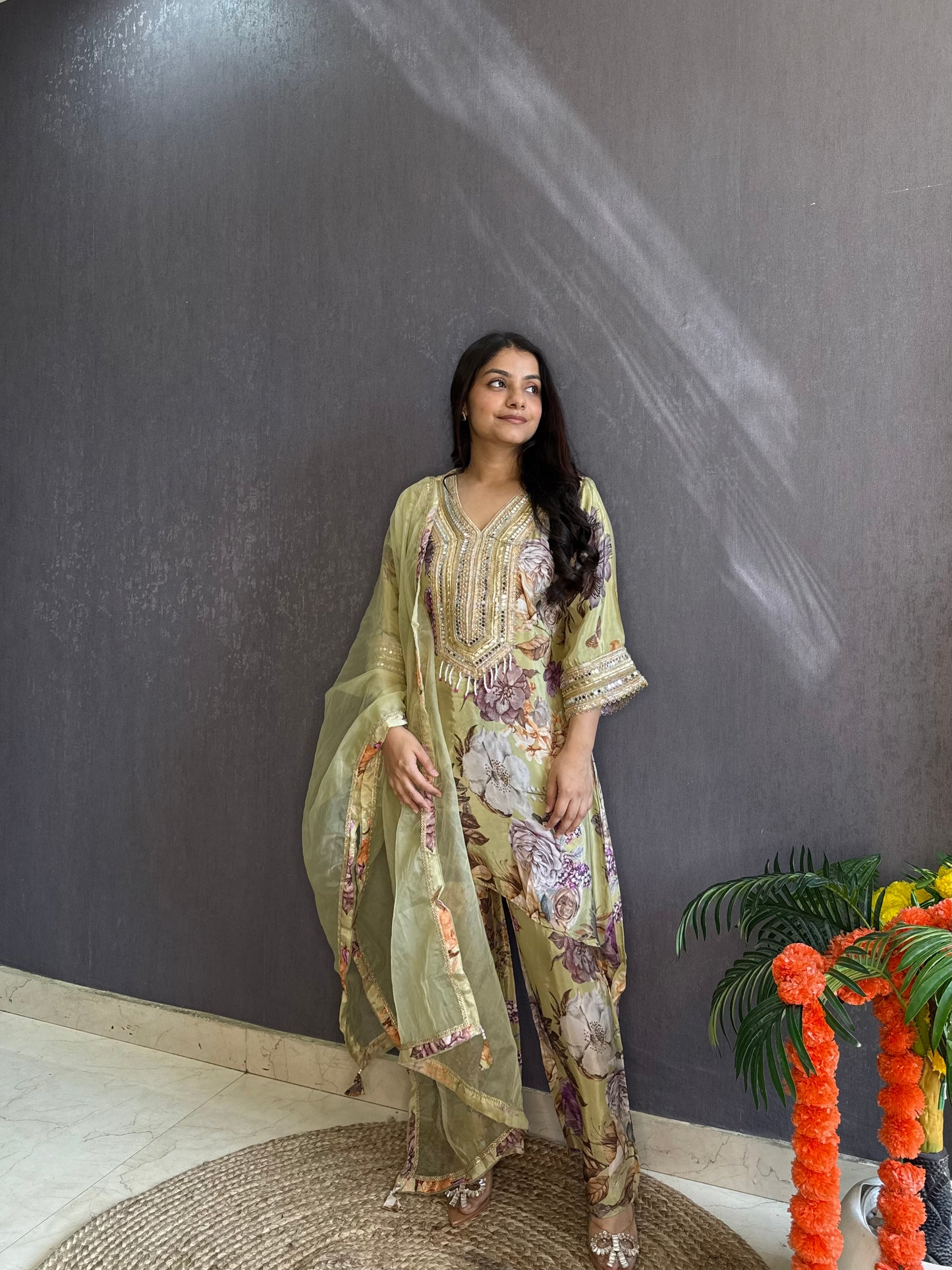 Mirrorwork Pakistani Suit