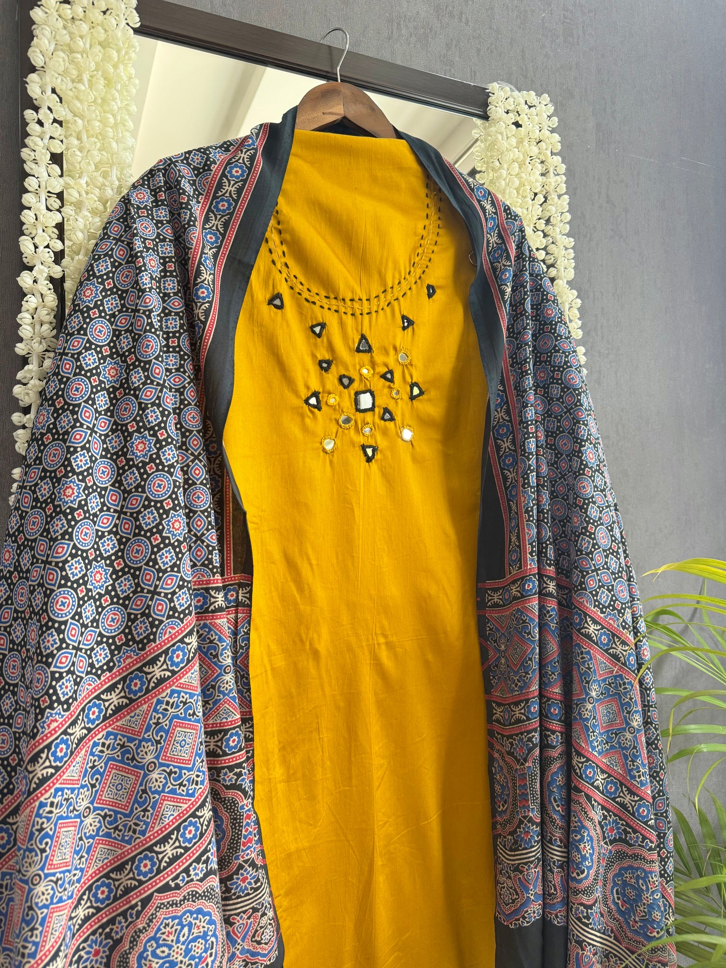 Cotton ajrakh suits