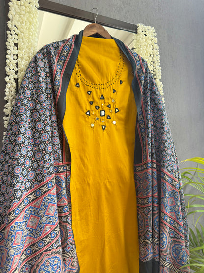 Cotton ajrakh suits