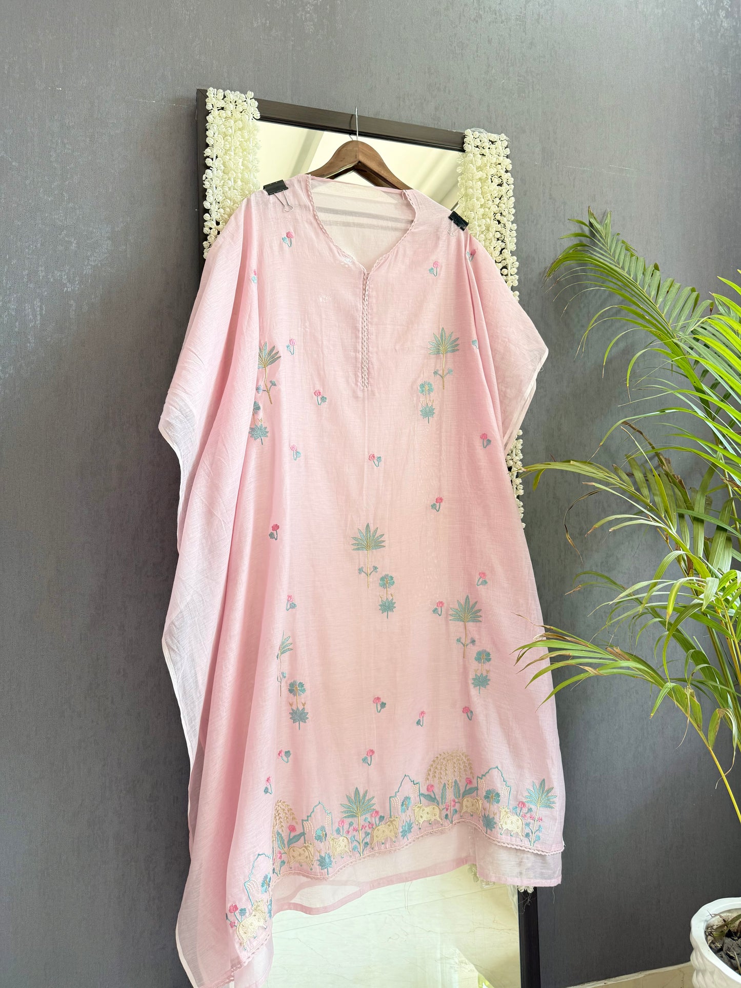 Luxurious Mul chanderi pichwai suit