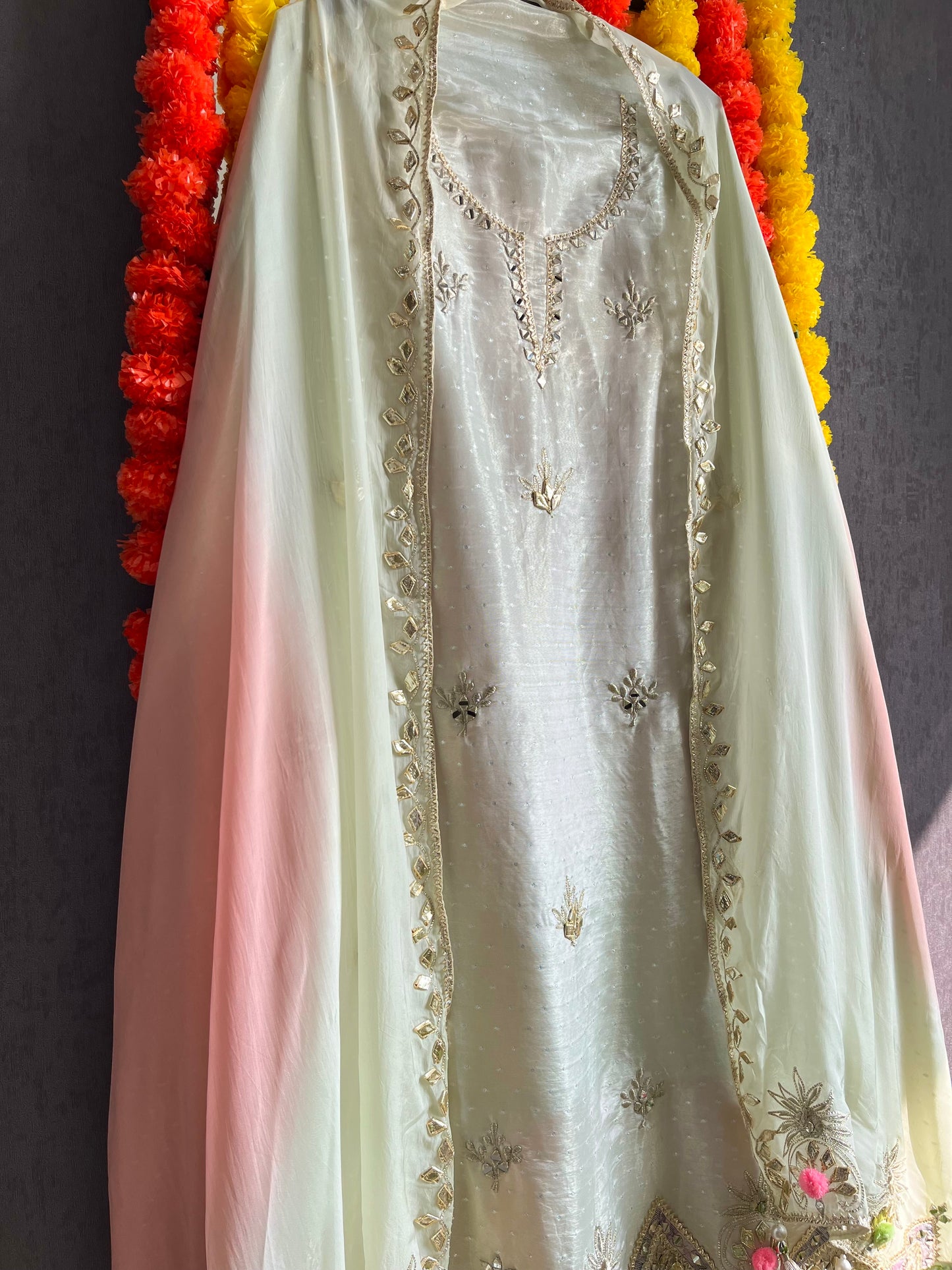 Luxurious Gotapatti Benarsi suit