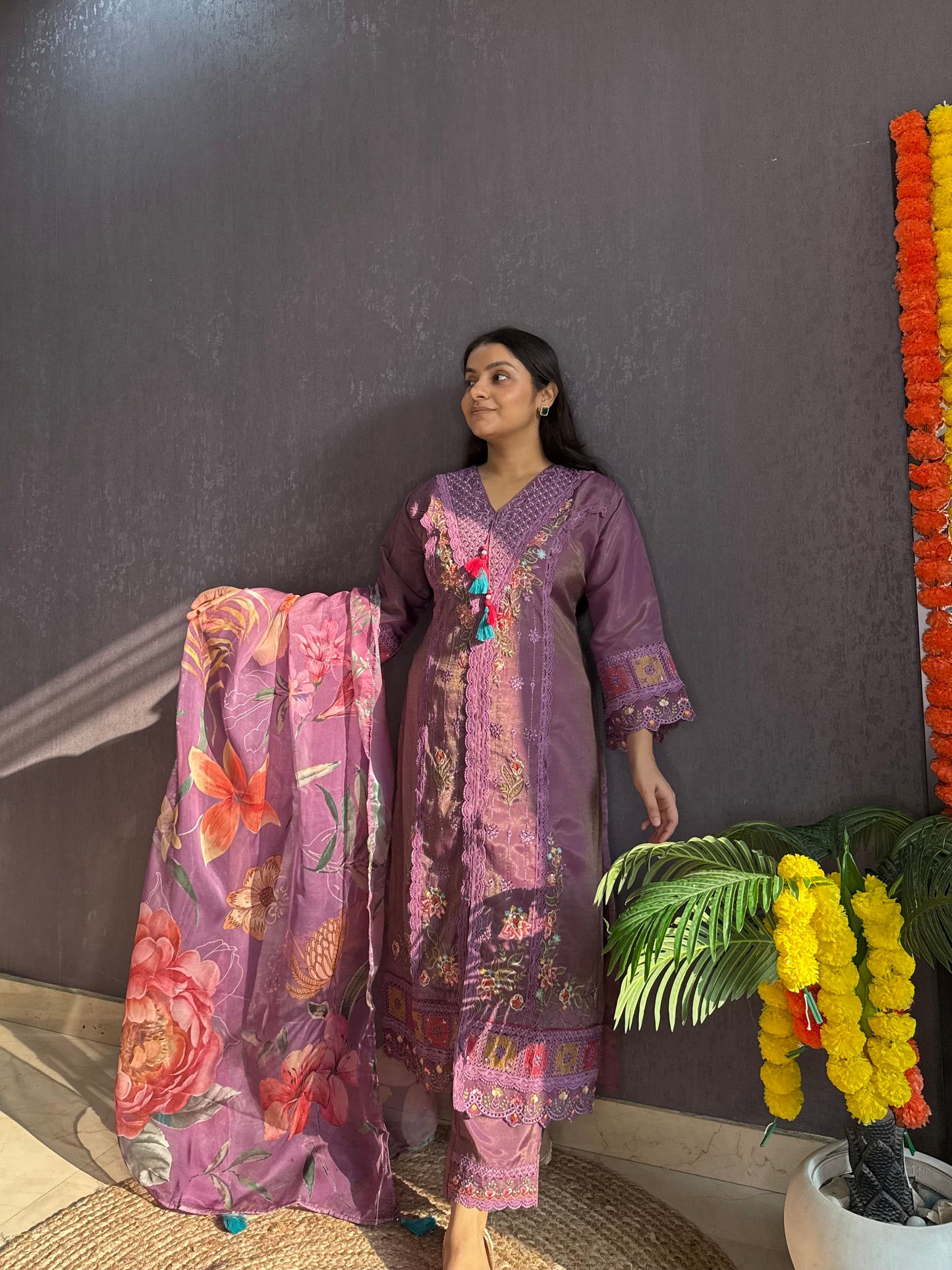 Angrakha Pakistani designer suit