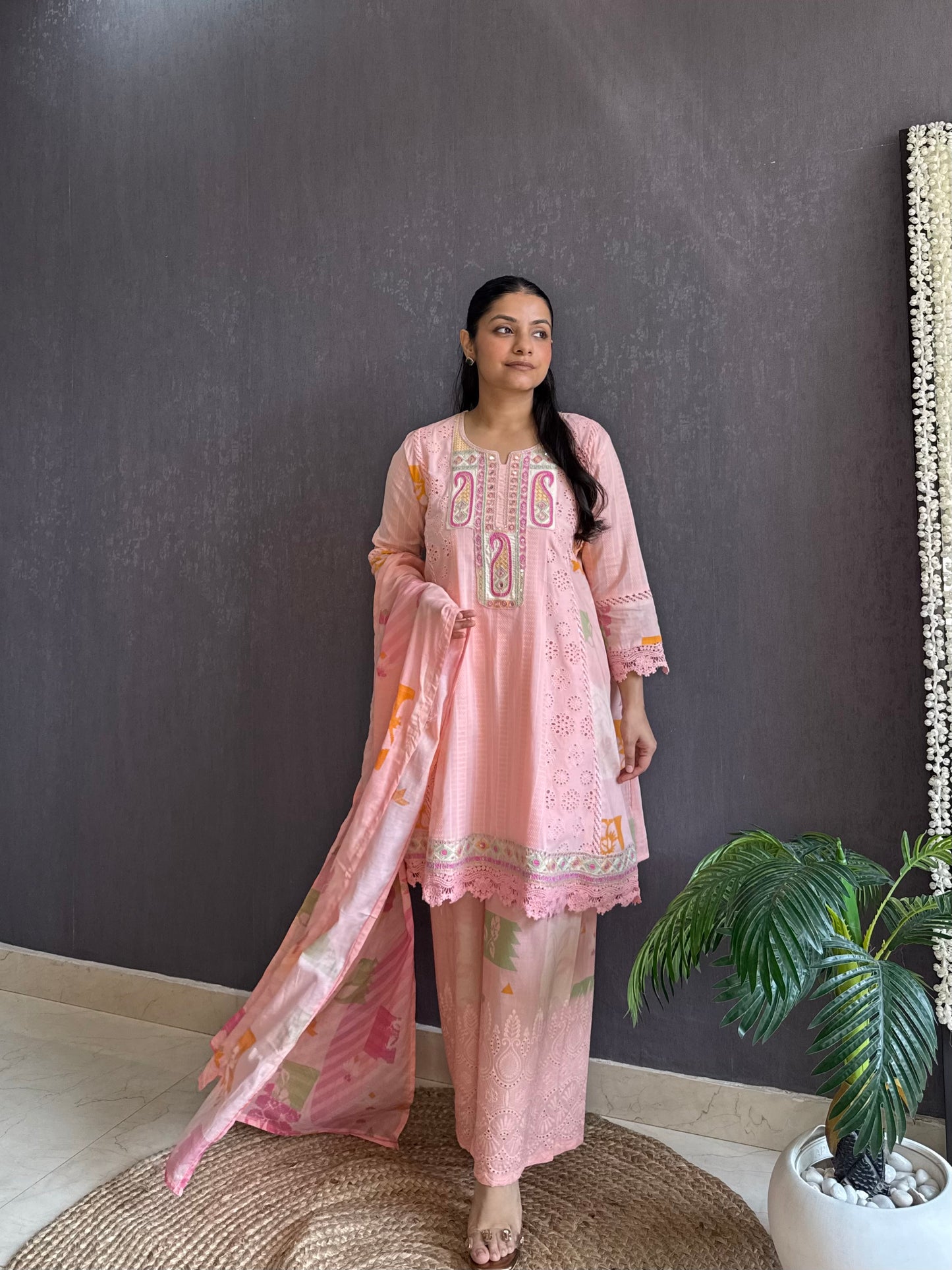 Pure cotton designer kurta set