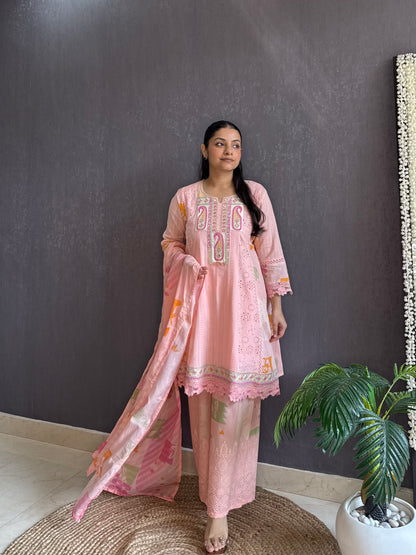 Pure cotton designer kurta set