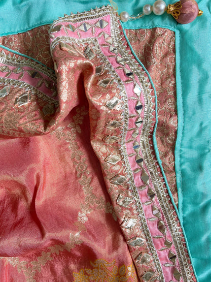 Luxurious Gotapatti Tissue silk suit