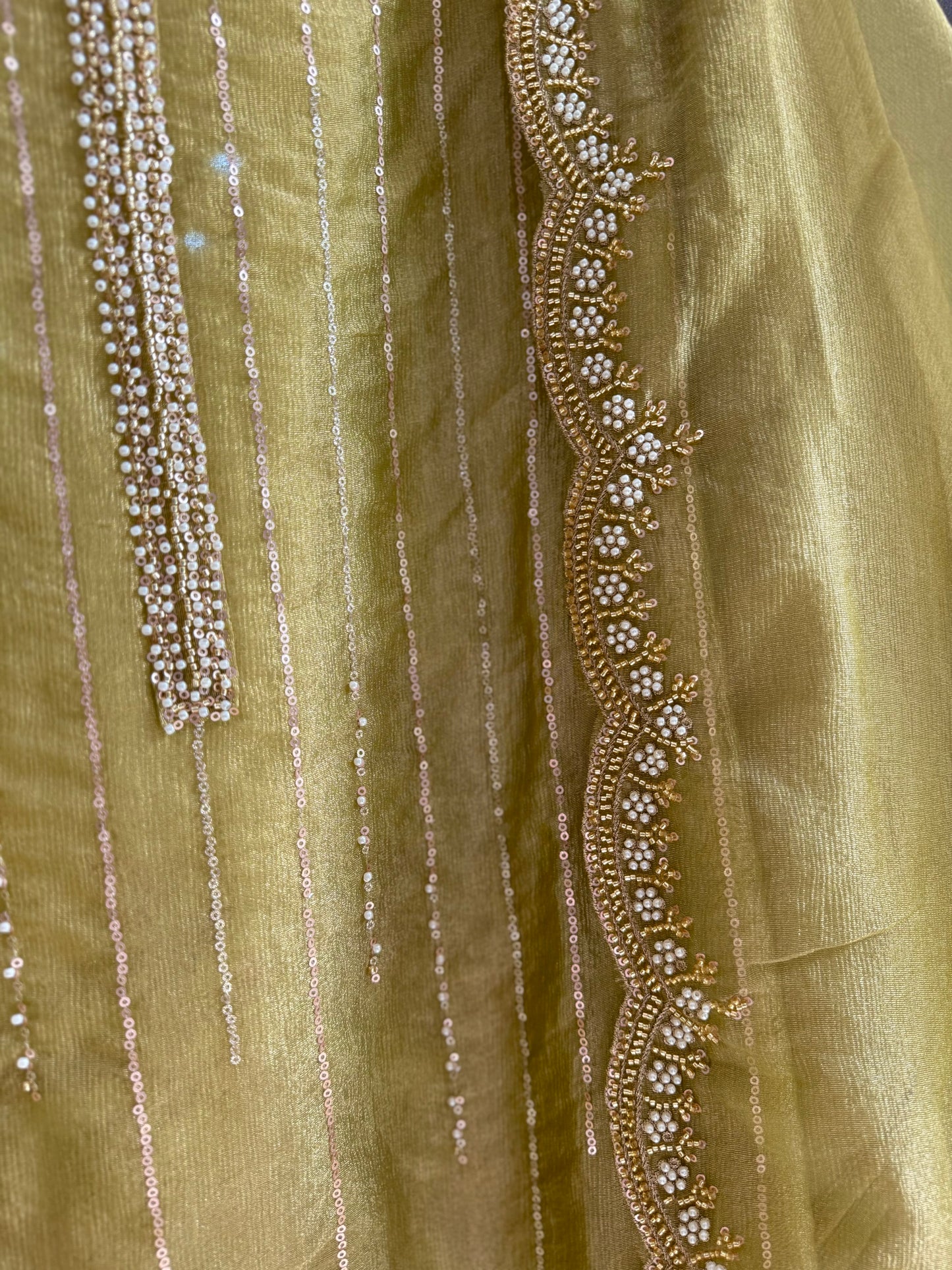 Premium Crush Tissue handwork suit