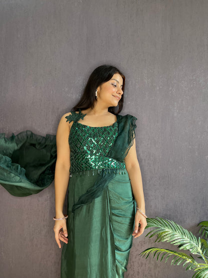 Draped Gown Saree