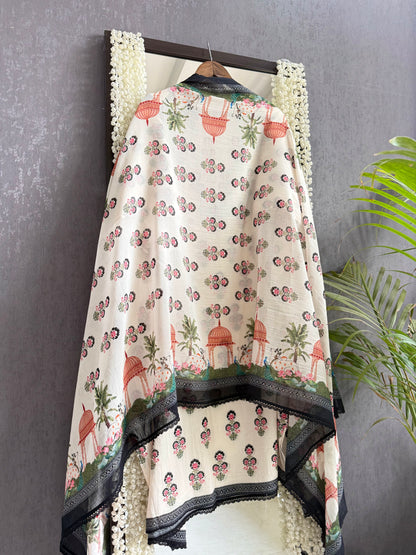 Mulmul cotton divine pichwai suit