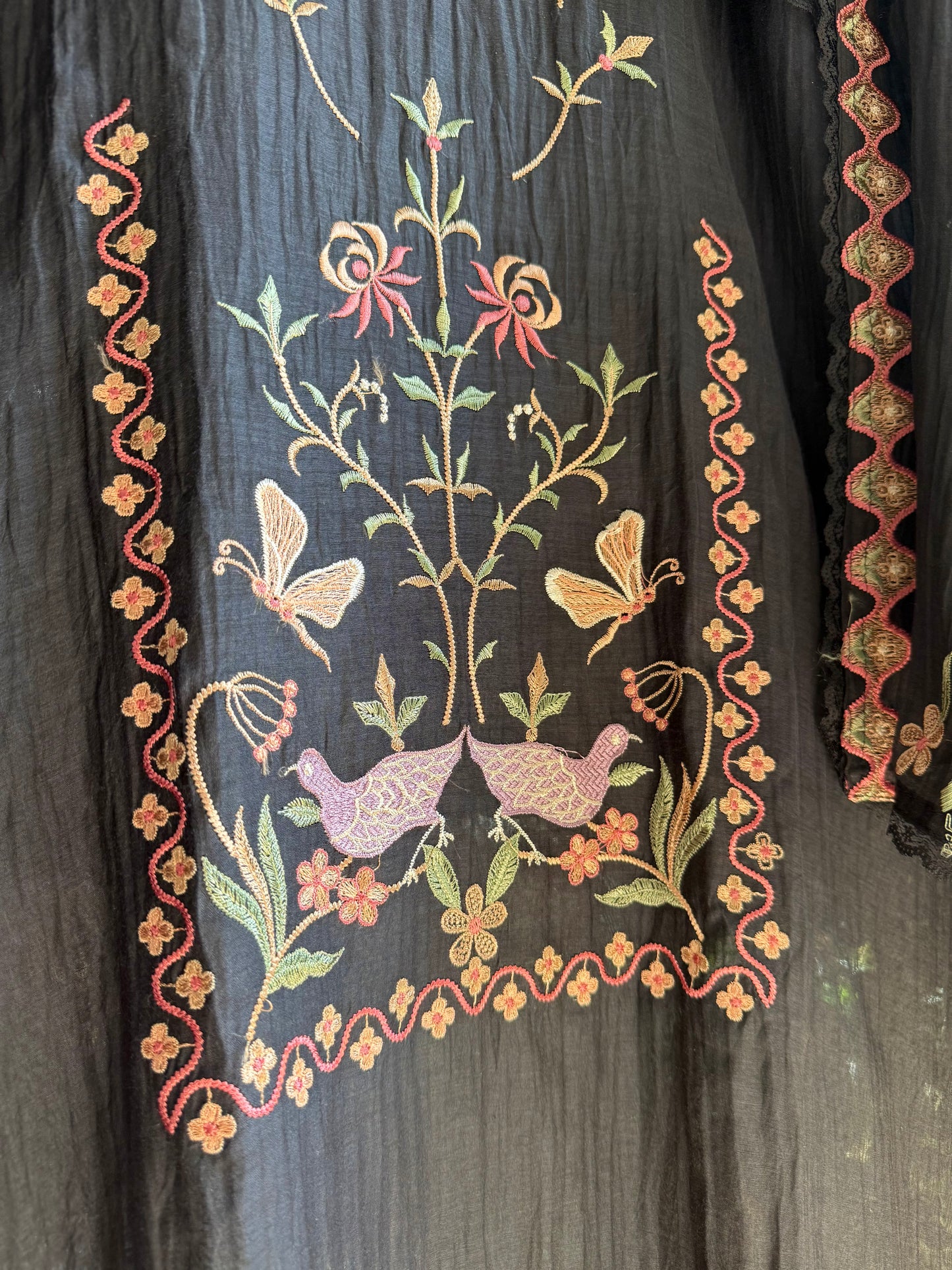 Luxurious Mul chanderi butterfly suit