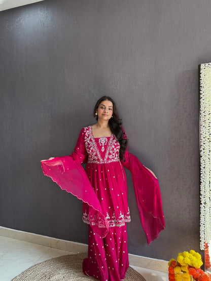Handwork sharara set
