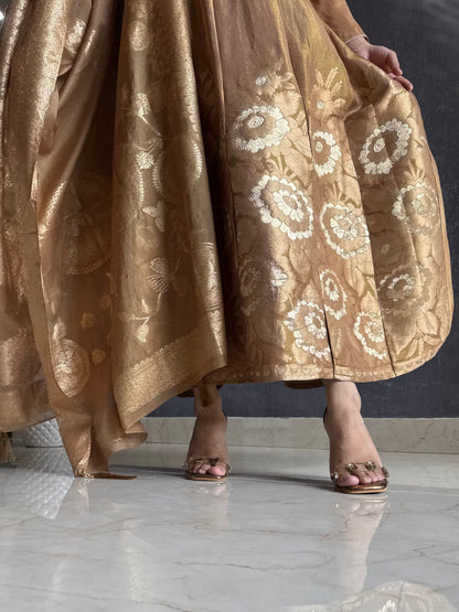 Benarsi handwork Anarkali set