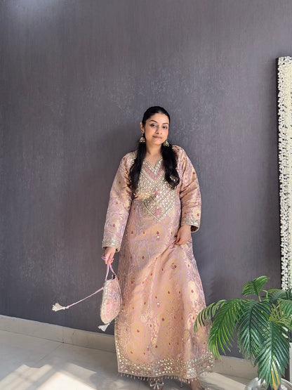 Luxurious gotapatti brocade dress