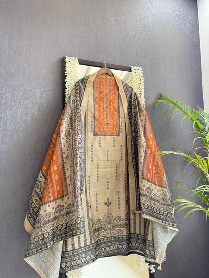 Pure Tussar silk suit
