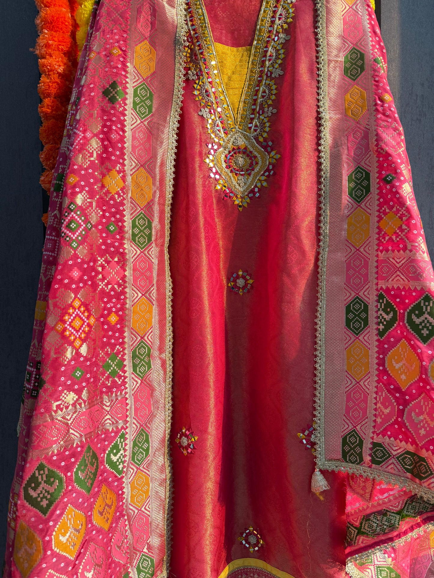 Luxurious patola kanjivaram silk suit