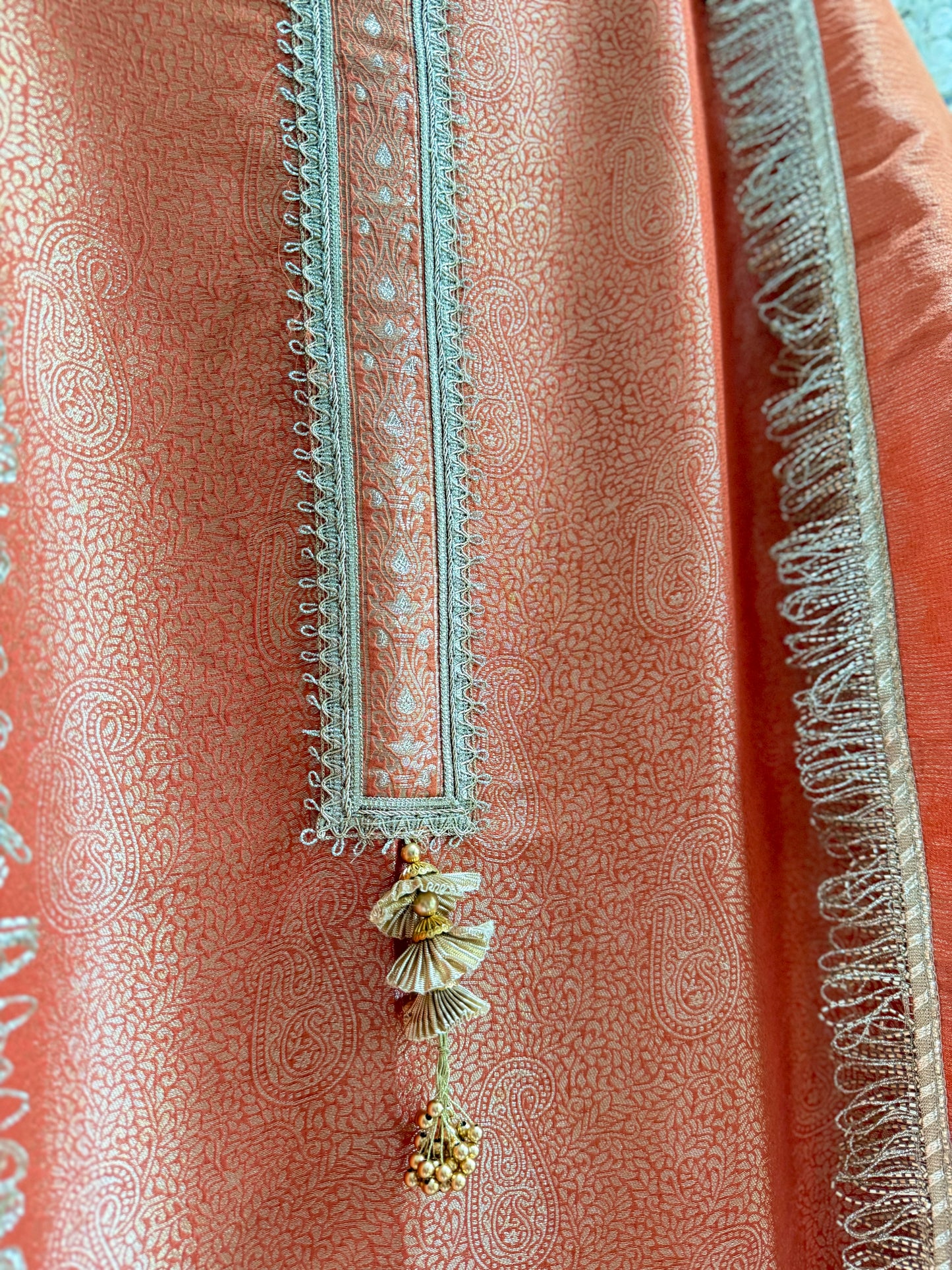 Luxurious brocade benarsi Mirror suit